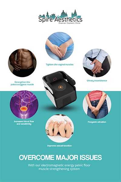 Image of EMS chair to treat Urine leakage Alcester from Spire Aesthetics