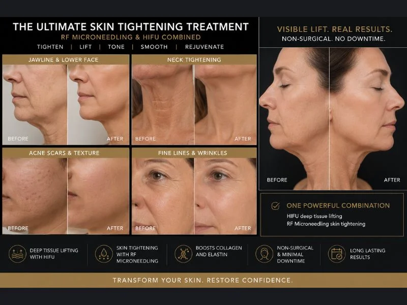 Results of combined treatment for the ultimate skin tightening treatment Alcester