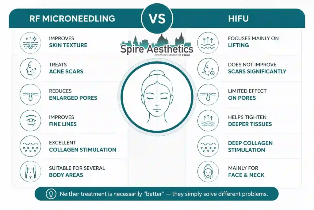 RF Microneedling vs HIFU: Which Treatment Gives Better Results Alcester?